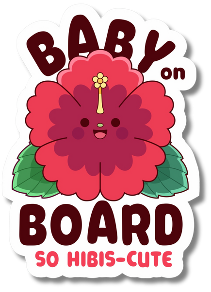Sticker Hibiscute on Board