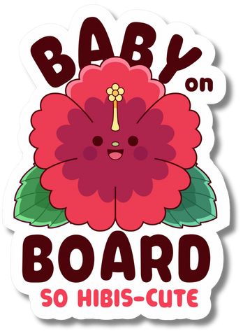 Sticker Hibiscute on Board