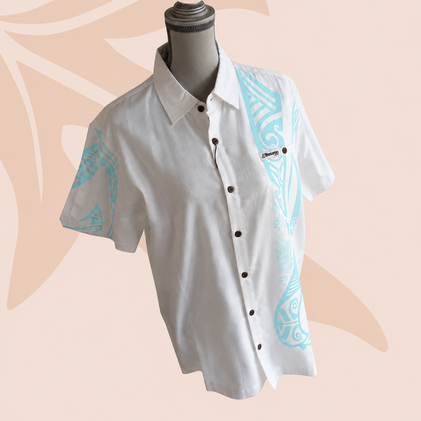 Chemise Tribal To'o Turquoise - Marque Teahupoo