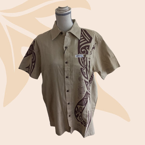 Chemise Tribal To'o Natural - Marque Teahupoo