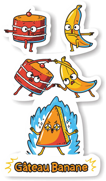Sticker Gateau Banane
